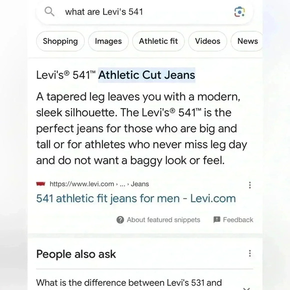 Levi’s 541 athletic  fit, 38 x 34 - Picture 9 of 9